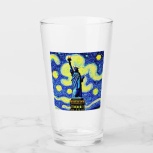 Starry Night Frihetsgudinnan New York Glaskopp