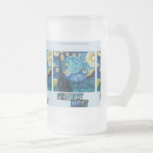 Starry Night Frosted Mugg