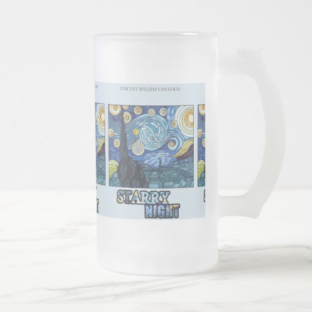 Starry Night Frosted Mugg (Höger)