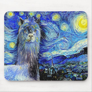 Starry Night Funny Alpaca Ligcape Parody Musmatta