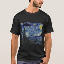 Starry Night Funny Van Gogh Painting UFO Alien Abd
