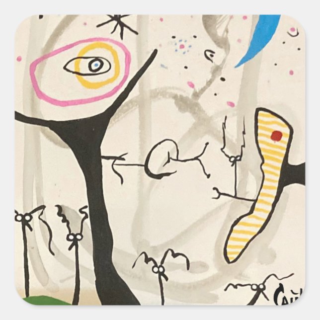 STARRY NIGHT FYRKANTIGT KLISTERMÄRKE (Framsida)