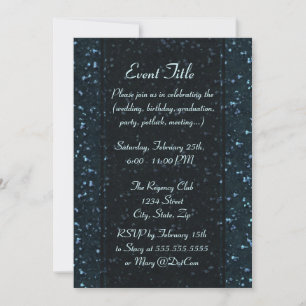 Starry Night Glitter Titta Inbjudningar