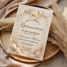 Starry Night Gold Quinceañera