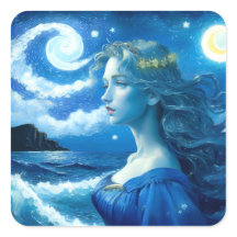 Starry Night 🌌 - Grekiska Goddess Stickers #3