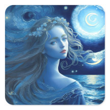 Starry Night 🌌 Grekiska gudinna Fantasy Stickers 