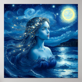 Starry Night 🌌 - Grekiska gudinna Poster #1