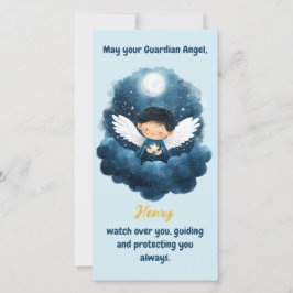 Starry Night Guardian Angel Art Tack Kort