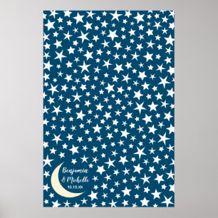 Starry Night Guest Bok Poster - 250 blanksteg