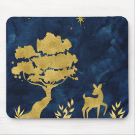 Starry night - guld silhouette musmatta