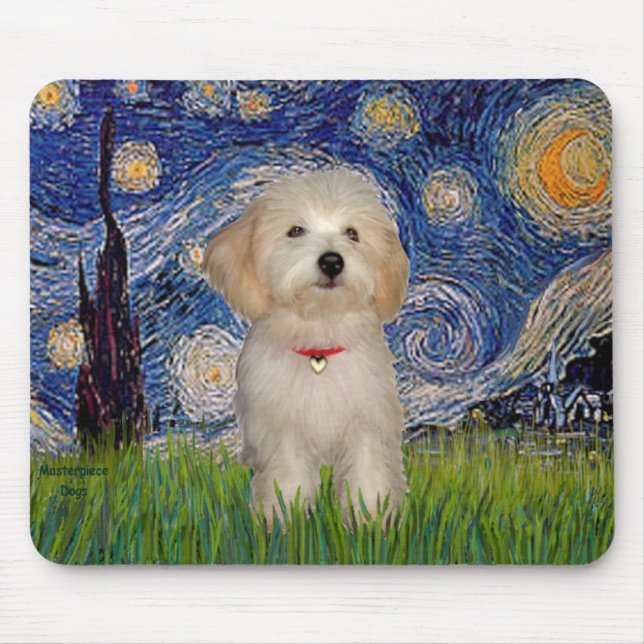 Starry Night - Havanese Puppy Musmatta (Framsidan)