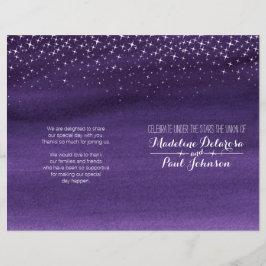 Starry night himlar bröllopsprogram