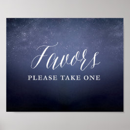 Starry Night Himlar Celestial Star Favors Sign Poster