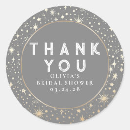 Starry Night Himlar Celestial Tack Runt Klistermärke