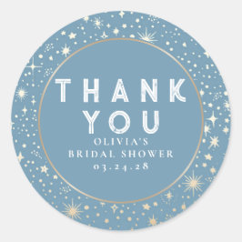 Starry Night Himlar Celestial Tack Runt Klistermärke