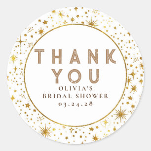 Starry Night Himlar Celestial Tack Runt Klistermärke