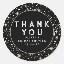 Starry Night Himlar Celestial Tack Runt Klistermärke