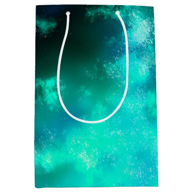 Starry Night Himlar Emerald Grönt Birthday Gift Ba (Framsidan)