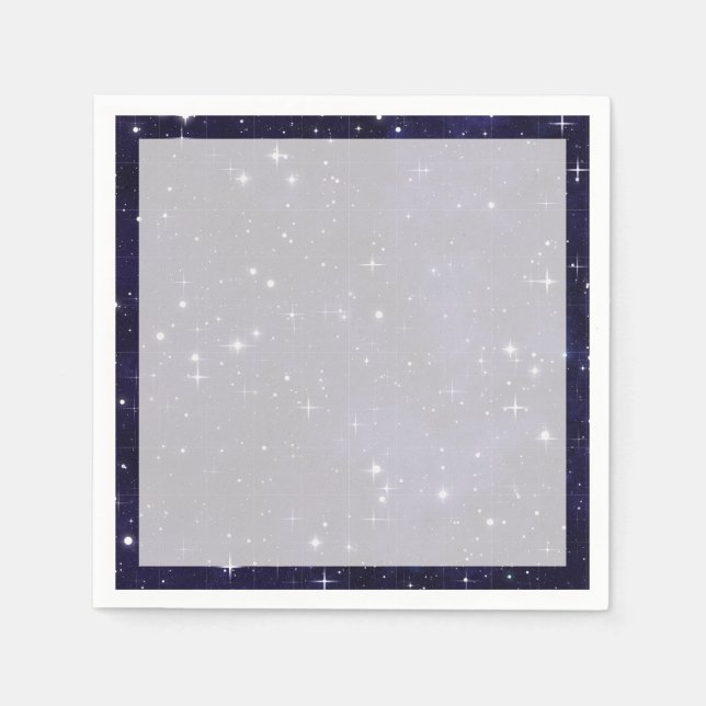 Starry Night Himlar Grid Pappersservett (Framsidan)