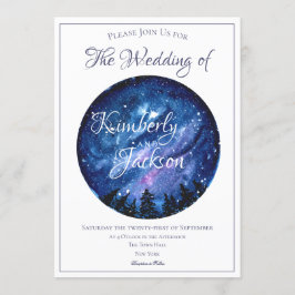 Starry Night Himlar Inbjudningar