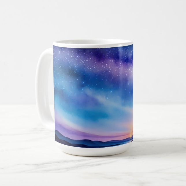 Starry Night Himlar Kaffemugg (Framsida vänster)