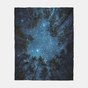 Starry night himlar, Milky Way. Fleecefilt