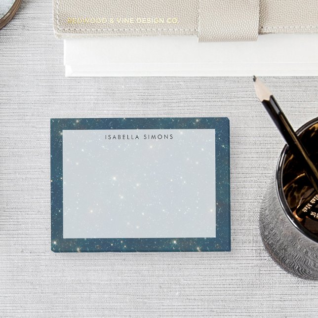Starry Night Himlar | MÖRK BLÅTT Post-it Block (Skapare uppladdad)