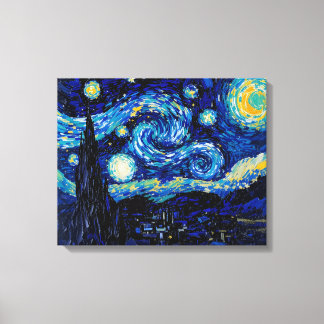 Starry Night Himmel Premium Wrapped Canvas Wall Ar