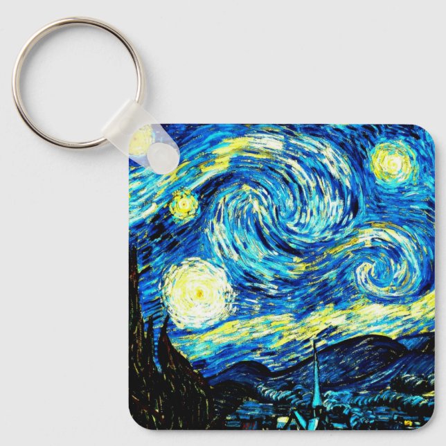 Starry Night, Hitch Cover Nyckelring (Framsida)