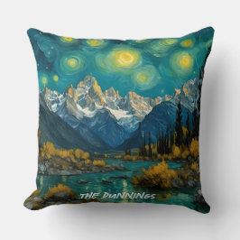 Starry Night i Rocky mountains Kudde