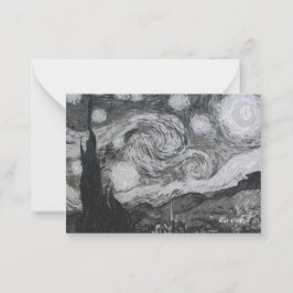 Starry Night I Vincent Van Gogh Bokmärken Anteckningskort