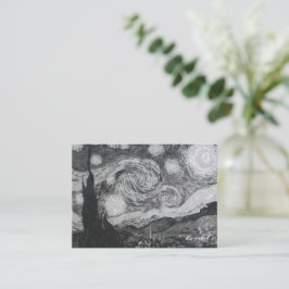 Starry Night I Vincent Van Gogh Bokmärken Anteckningskort