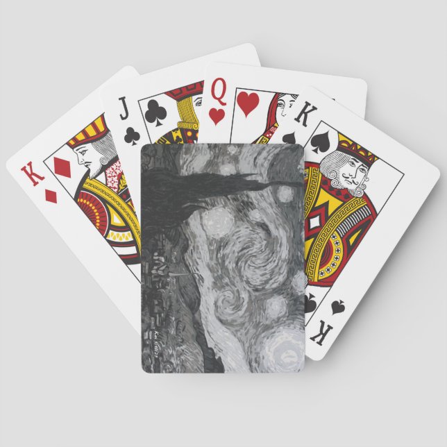 Starry Night I Vincent Van Gogh Casinokort (Baksidan)