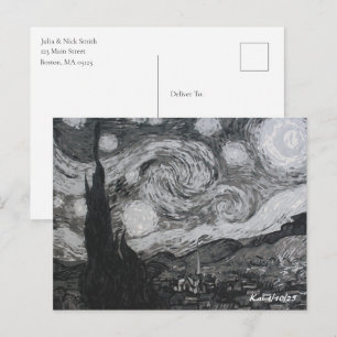 Starry Night I Vincent Van Gogh Vykort