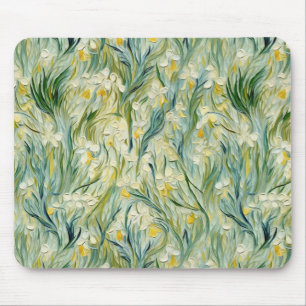Starry Night-inspirerad Blommigt Paint Textured-st Musmatta