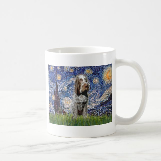 Starry Night - Italienska Spinone (roan) Kaffemugg (Höger)