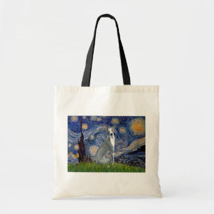 Starry Night-Italy Greyhound 4 (sittande) Tygkasse