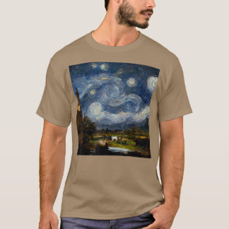 Starry Night John Constable T Shirt
