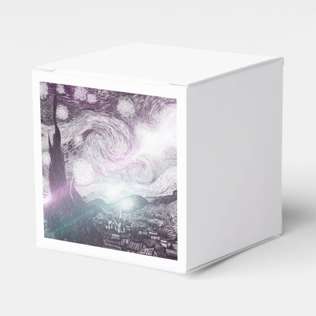 Starry Night Ljus Presentaskar (Framsidan Sidan)