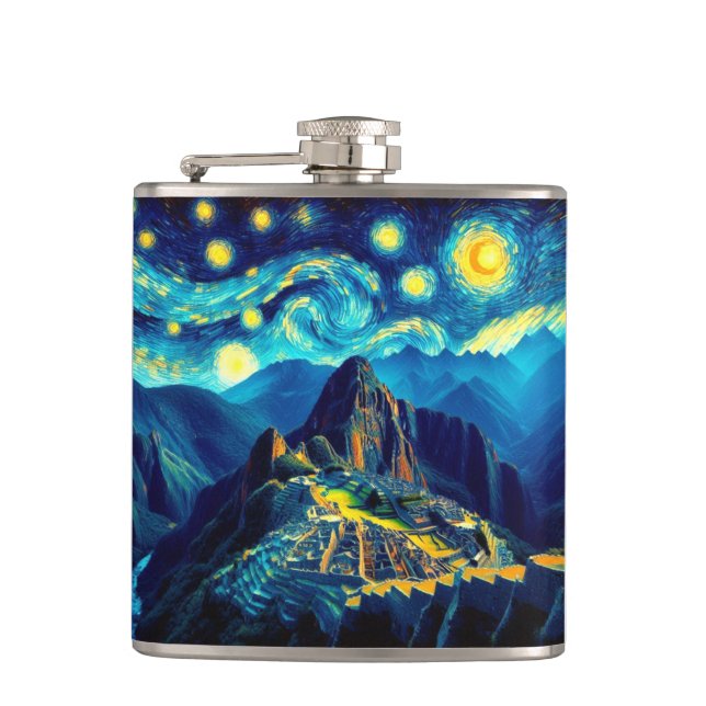 Starry Night Machu Picchu Peru Fickplunta (Framsidan)