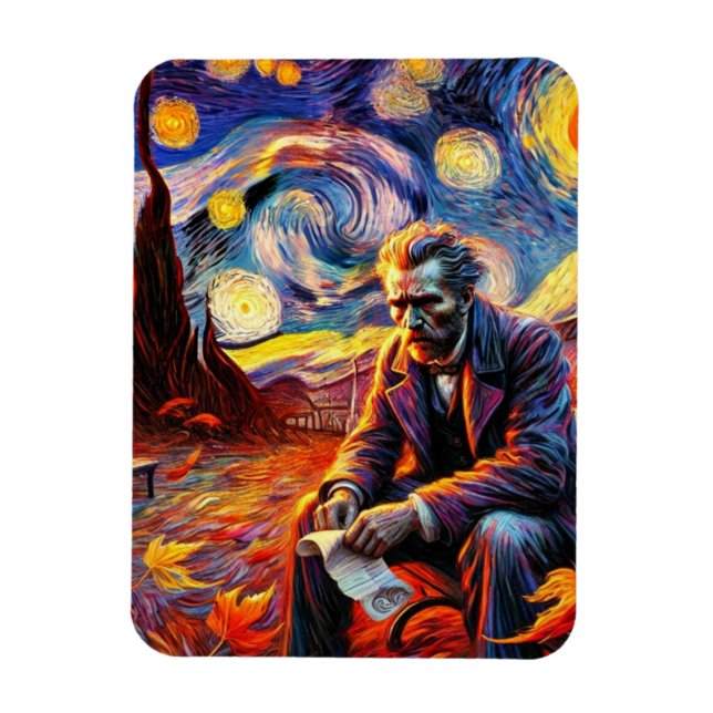 Starry Night Magnet - okt 14 Reflection (Vertikal)
