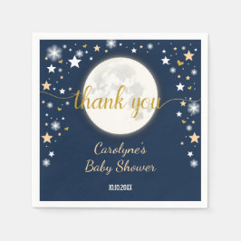 Starry Night Måne & Stars / Galaxy Twinkle Star Pappersservett