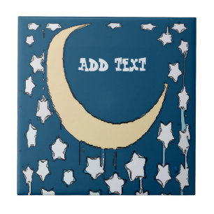 Starry Night Måne Tile Kakelplatta