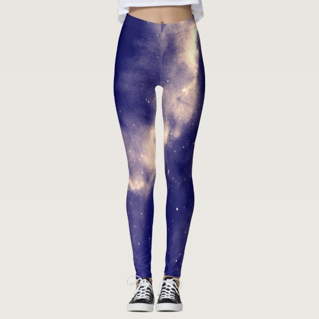 Starry night med galaxy leggings (Framsida)