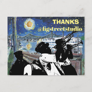 Starry Night Mississippi Queen, lägg till text Vykort