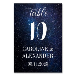 Starry Night Modern Constellation Galaxy Modern Bordsnummer