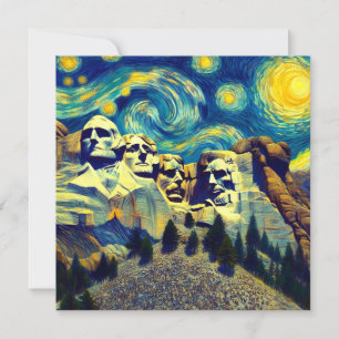 Starry Night Mt. Rushmore South Dakota