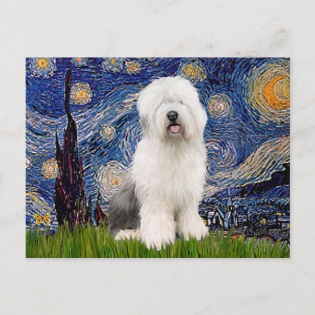 Starry Night - Old English #3 Vykort (Framsida)
