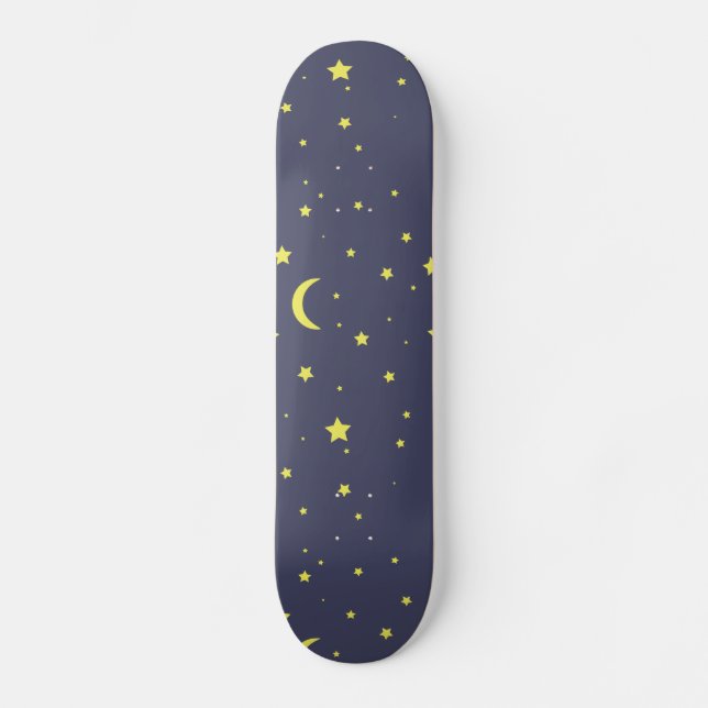 Starry Night Old School Skateboard Bräda 21,6 Cm (Framsida)