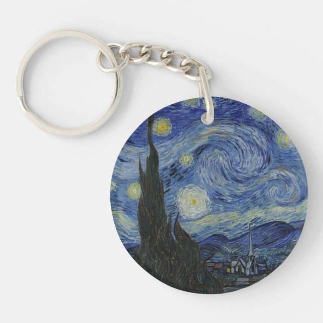 Starry Night, oljemålning, Vincent Van Gogh (Framsidan)